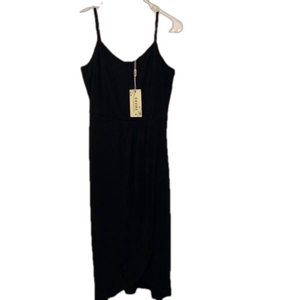 Navins Slim Fit Dress Black Women Size Large